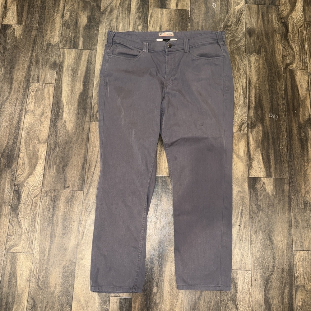 5.11 Tactical Straight Fit Chino Casual Work Pants‎ Men's Size 38x30 Grey